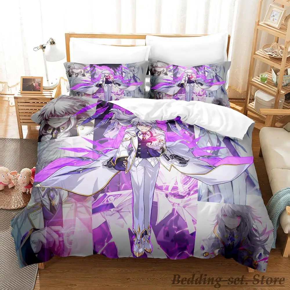 

Cool Game Elsword Bedding Set Single Twin Full Queen King Size Bed Set Adult Kid Bedroom Duvetcover Sets Anime parure de lit Bed