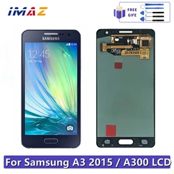 明るさ調節可能なlcdタッチスクリーン,4.5インチ,samsung galaxy a3 2015 a300 a300f a300m用