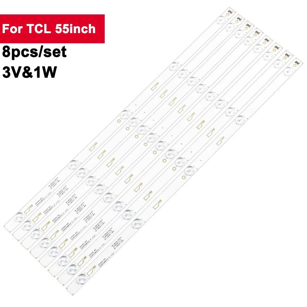 

3V 570mm TV Led Backlight Strips For TCL 55inch 55HR332M05A3 4C-LB550T-HR1 X55 55D1600 D55E161 55L2600C 55L26CMC 55U36EBC