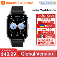 Global Version Xiaomi Redmi Watch 5 Lite 1.96'' AMOLED display 18-Day Battery life Built-in GNSS Bluetooth® calling 5ATM