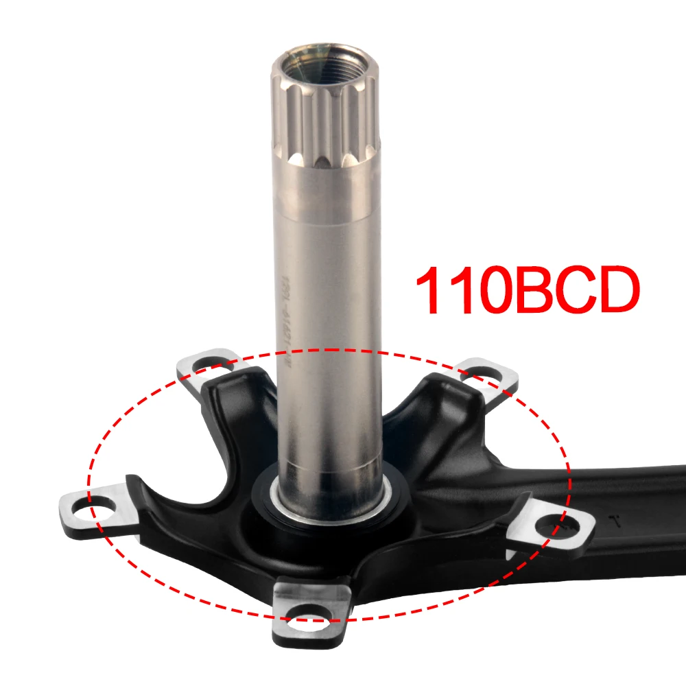 Prowheel Rennrad-Kurbelgarnitur 170 172,5mm Fahrradkurbel Schmal-Breit-Kettenblatt 36T-60T Krone 8 9 10 11 12 Gang für Shimano Teile – Detail 4