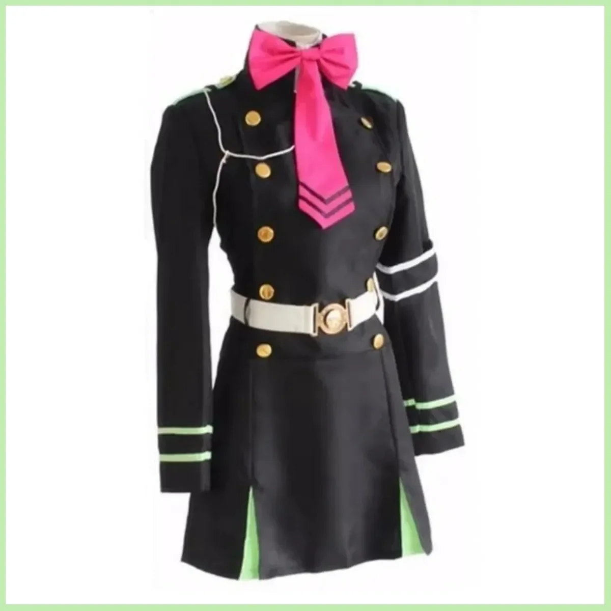 Anime Seraph des Endes Owari kein Seraph Shinoa Hiiragi Cosplay Kostüm Perücke Militär uniform Kleid Frau sexy Karneval Anzug