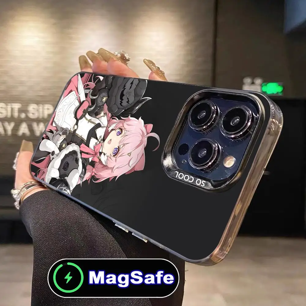حافظة لهاتف آيفون 16 15 14 13 12 11 Pro Max Plus MagSafe غطاء حماية فاخر ملون شفاف