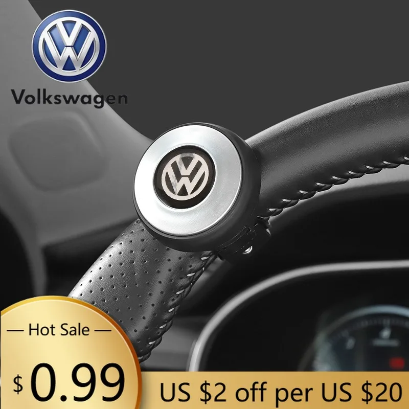 Perilla Giratoria para Volante de Coche VOLKSWAGEN VW, 360 Grados, para VW Volkswagen Golf, Polo, Jetta, Passat, Touran