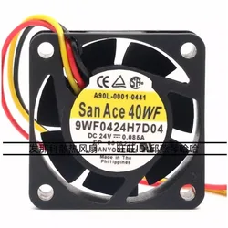 New Fanuc Fan for Sanyo 9WF0424H7D03 9WF0424H7D04 A90L-0001-0441#39 4cm 24V 0.085A