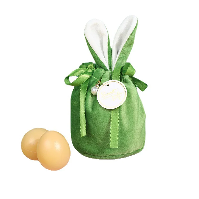 1pc Velvet Easter Bags Cute Bunny Gift Packing Bags Dropshipping Rabbit Chocolate Candy Wedding Birthday Party Decoration 2026