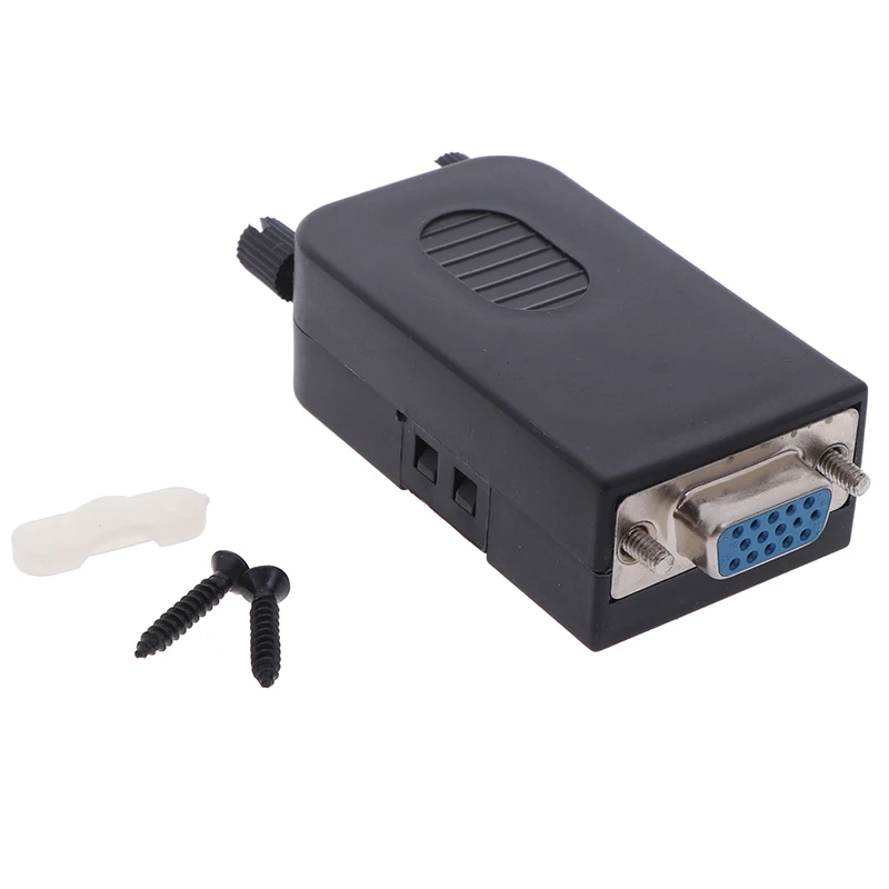 Hot sale！ 1Pcs D-SUB DB15 VGA Male 3 Rows 15 Pin Plug Breakout Terminals Connector