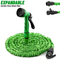 Expandable Garden Hose Water Pipe High-Pressure Car Wash 7 mode Water Spraying Functions Water Gun Home Garden Watering Hose