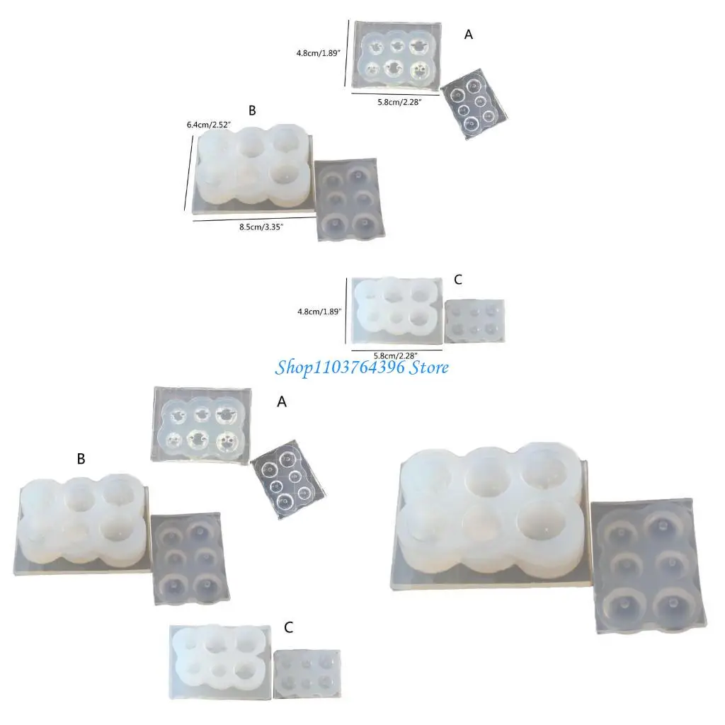 قالب قلادة من السيليكون للراتنج أدوات المجوهرات الاكريليك القرط قلادة قلادة الراتنج قالب قالب الصب صنع المجوهرات