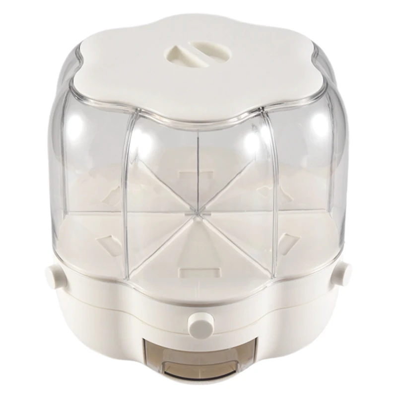 

ABUN-вращающийся дозатор пищевых продуктов, ведро для риса, резервуар для хранения риса, герметичный контейнер для зерна, ящик для хранения для дома и кухни