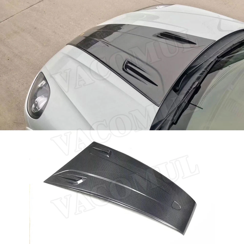 

Carbon Fiber Front Engine Hood Air Vent Middle Trim Cover for Porsche Macan 2014-2018 FRP Bonnet Cap Car Styling