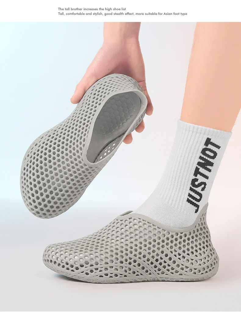 Herren Sommer Neuheit: Modische und atmungsaktive Hohlsandalen – Leichte, rutschfeste Freizeit- und Sportschuhe für den Strand – Detail 7
