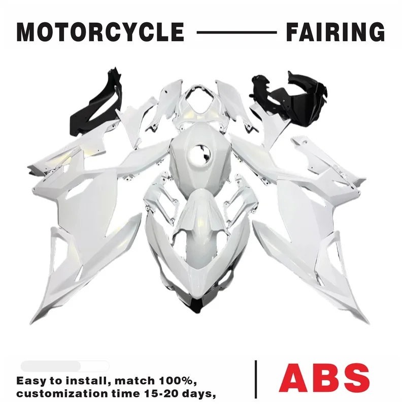 

Комплект белого обтекателя для Kawasaki NINJA 400 Z400 2018 2019 2020 2021 2022 2023 2024