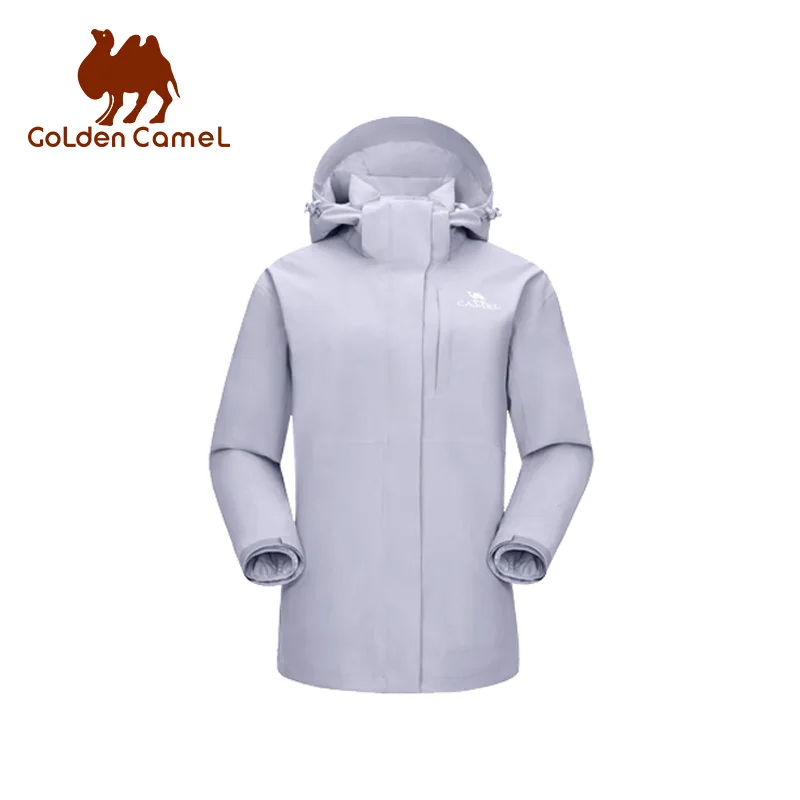 GOLDEN CAMEL Waterproof Hiking Jackets Women Windbreakers Down Jacket for Men 2023 New Three-in-one Mountaineering Coats Clothes