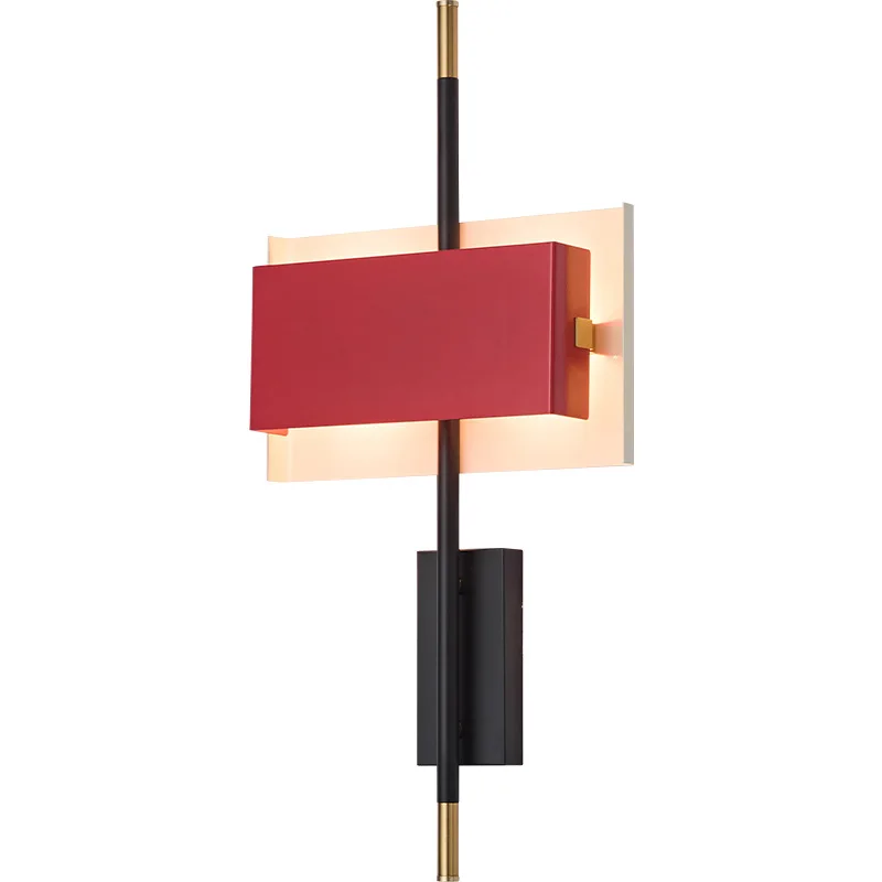 

Postmodern light luxury living room background wall light hotel lobby aisle marble bedroom bedside simple