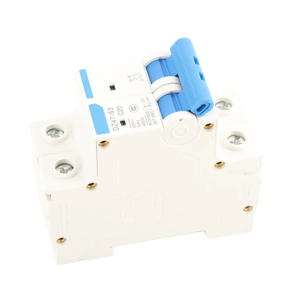 

MCB DZ47‑63 Circuit Breaker 2P 20A 400V 2 P Mini Circuit Breaker Mini Circuit breaker Engineering Construction