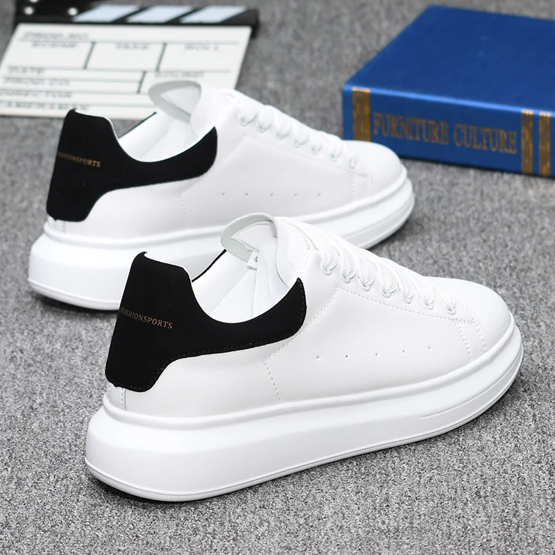 Branded men's and women's air-cushion white shoes for couples, casual sneakers, fashionable sports tennis shoes, running sneaker