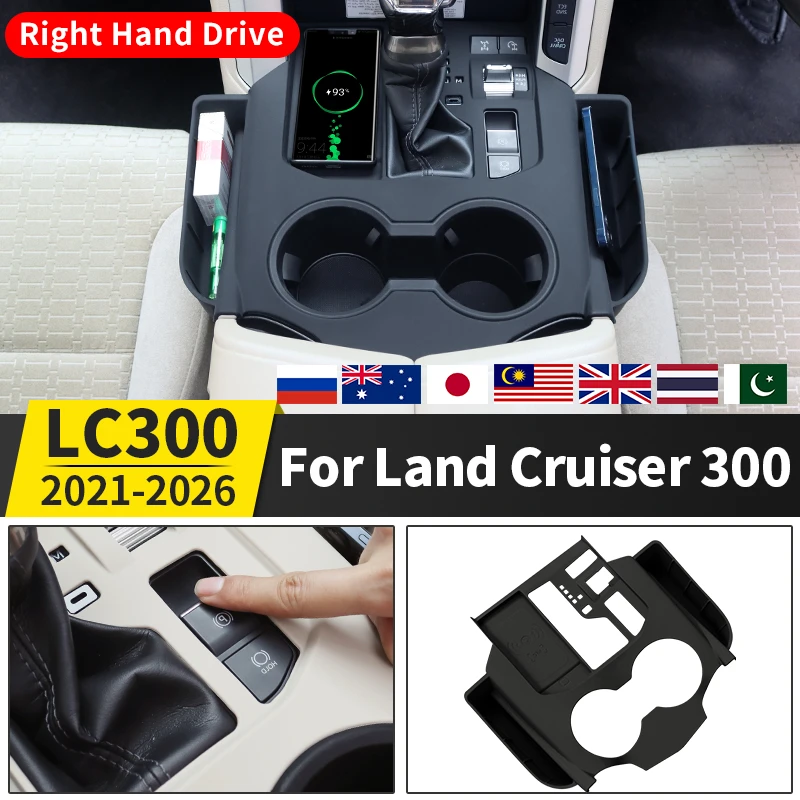 

For Toyota Land Cruiser 300 LC300 2021-2025 2024 Right Hand Drive center console Storage Protection sleeve Interior Accessories