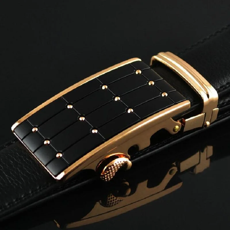 Genuine Leather Automatic Men\'s Belts Luxury Business Strap Belts for Men Designer Belts Male High Quality Fashion Waistband