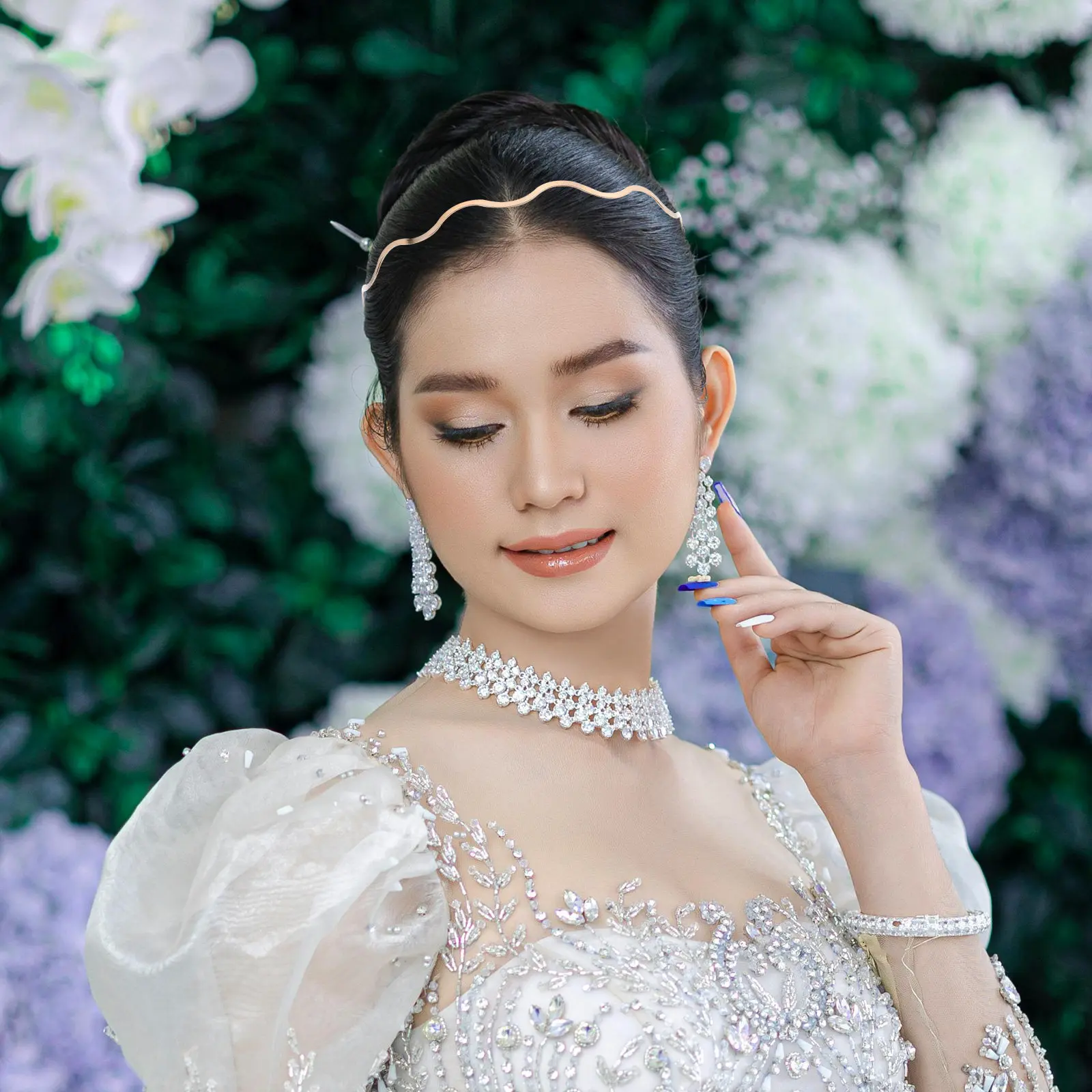 

Металлическая волнистая повязка на голову, элегантная коричневая простая повязка для волос, женские модные аксессуары, повязка для коротких волос на каждый день, металлическая волнистая повязка на голову