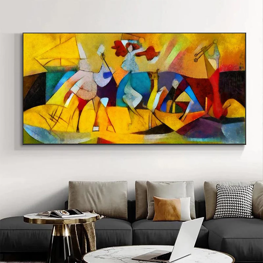 Picasso Abstract Wall Art Poster Vintage High End Mural Modern Home Decor Canvas Painting Pictures Prints Living Room Decorate