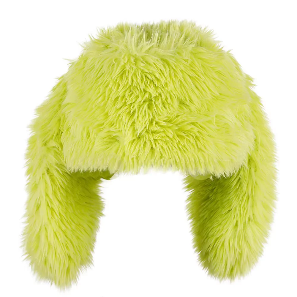 Y2k Kaninchen Ohren Plüsch Hüte Nette Mädchen Winter Beanie Pullover Kappe Frauen Lolita Verdickt Warme Lustige Party Fotografie Fleece Hüte – Detail 5