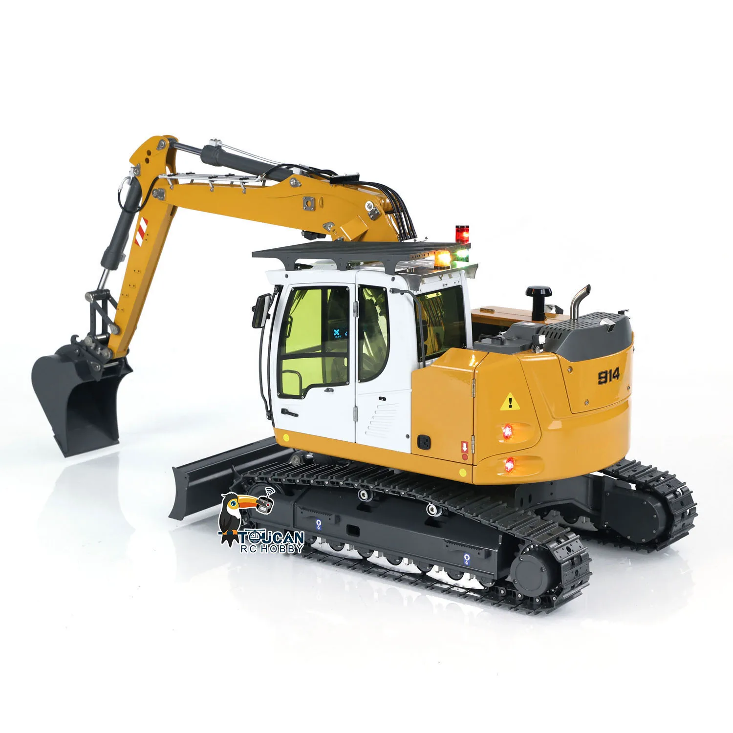 RTR Toxic T 914 RC EbHydraulic 1/14 Radio Control Earth Digger Model, Sound Light Construction Trucks, Cars Toys, TH24199