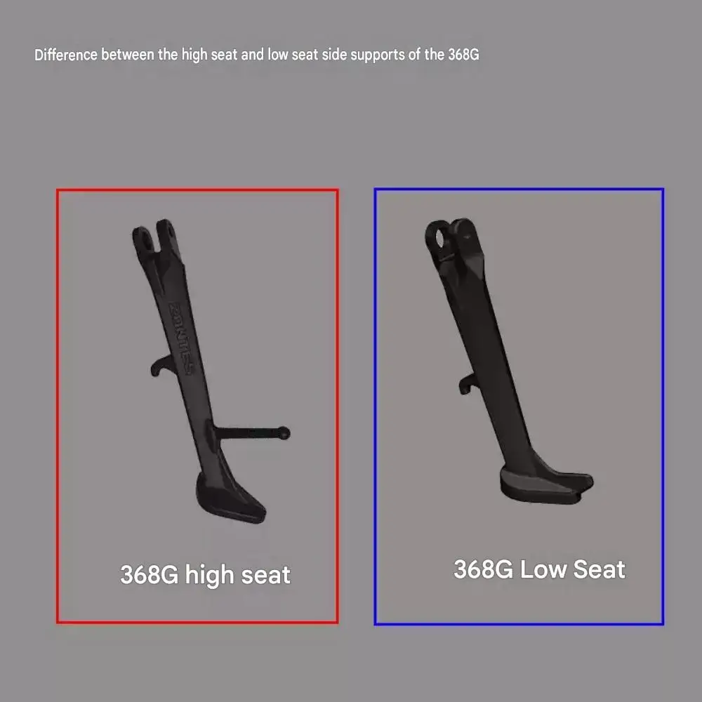 Low seat side stand auxiliary block for ZONTES 368G/E/K modified carbon steel side bracket, extended 368G bicycle aid accessory