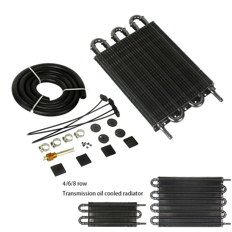 

Automobile Modified Radiator Wave Box Oil - Cooled Transmission Remote Transmission Cooler Universal Black