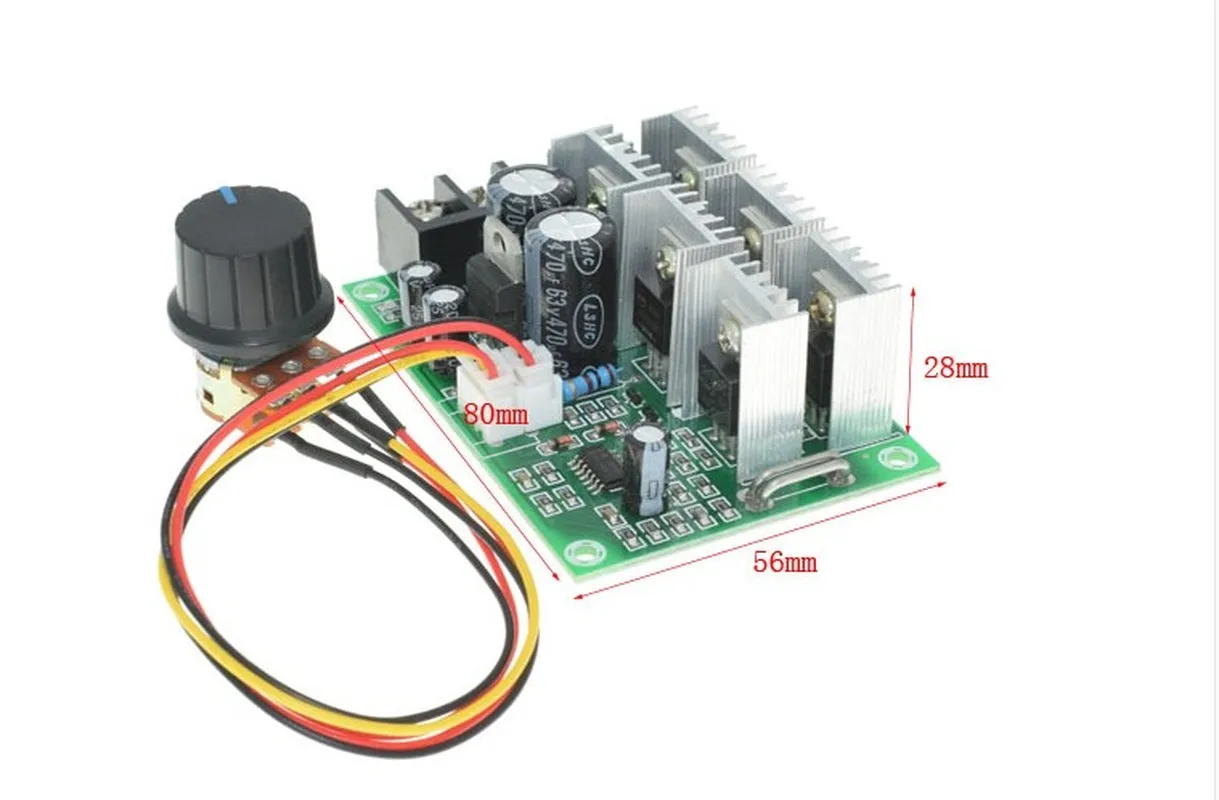 Brushless DC Motor/motor Governor 40A Industrial Soft Start Locked-rotor Protection 12V24V36V