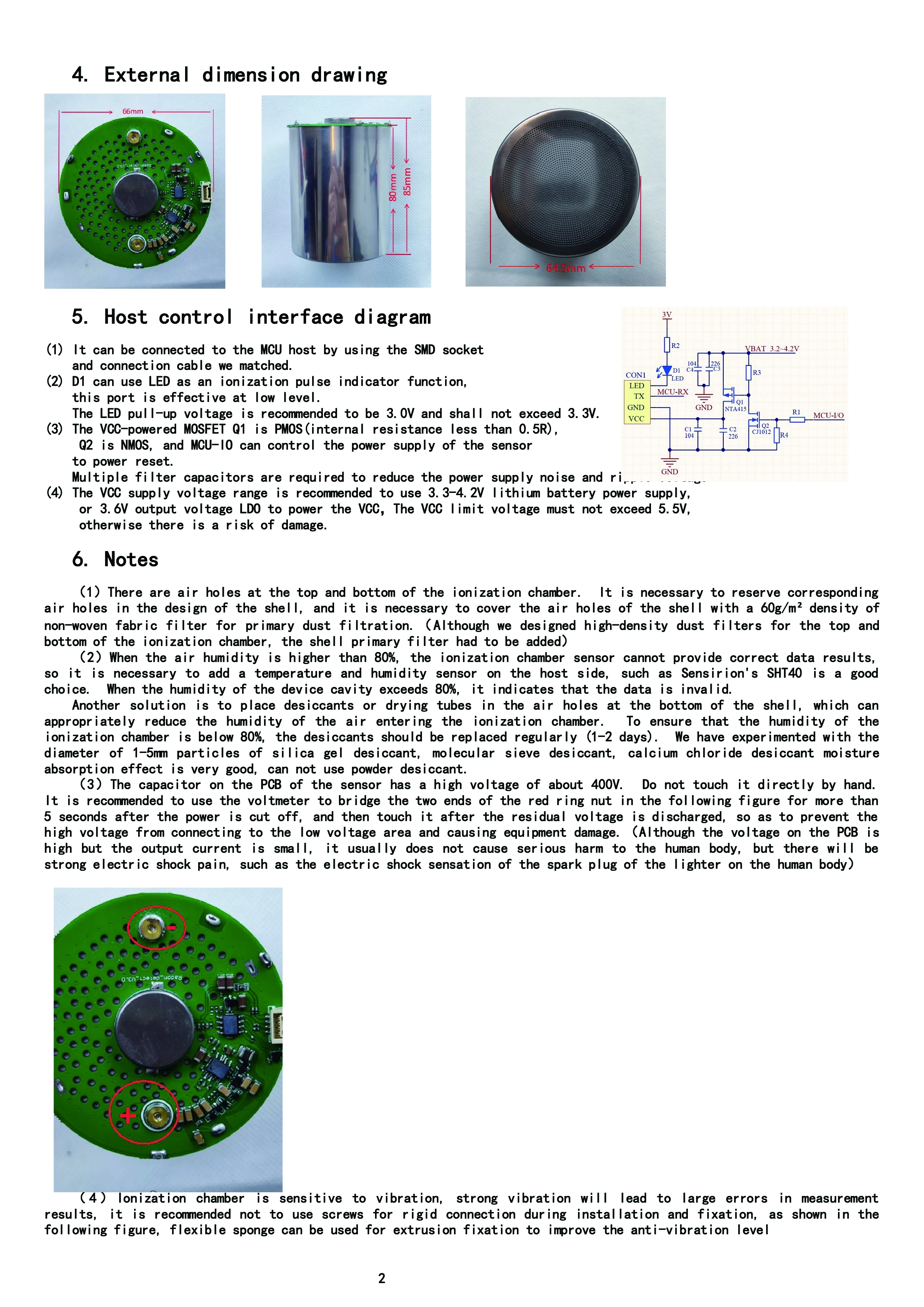 AIKESI RM-75 Rilevatore radonico domestico digitale Sensore a batteria Bq/m3 Pci/l Monitor radon Sensore gas Uso industriale UART