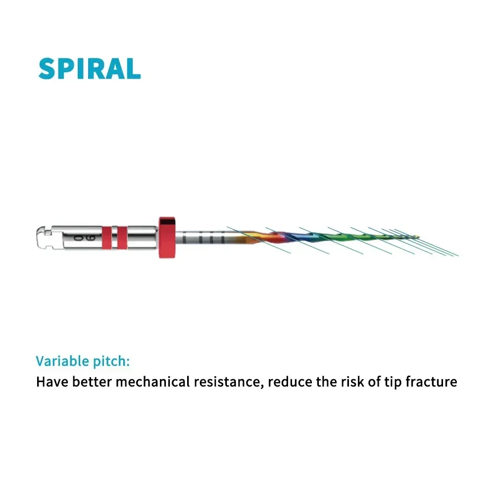 JINGT 1PCS Dental Endodontic Root Canal File Slowing Pain To Prevent Disconnection Heat-Activated Rotary Files Dental Tools