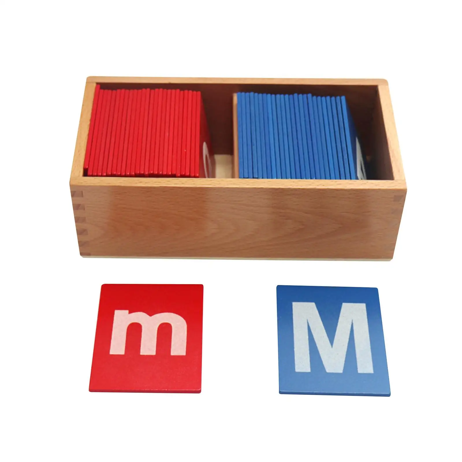 Alfabet Abc Flash Cards Houten Herkenning Voorschoolse Schuurpapier Engelse Letters