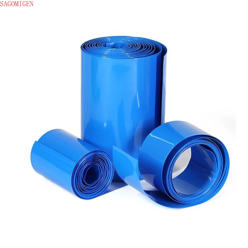 1kg Blue PVC Heat Shrink Tube 18650 Lithium Battery Shrink Film Blue Insulating Heat Shrink Tube 21700/32650 Battery Shrink Film