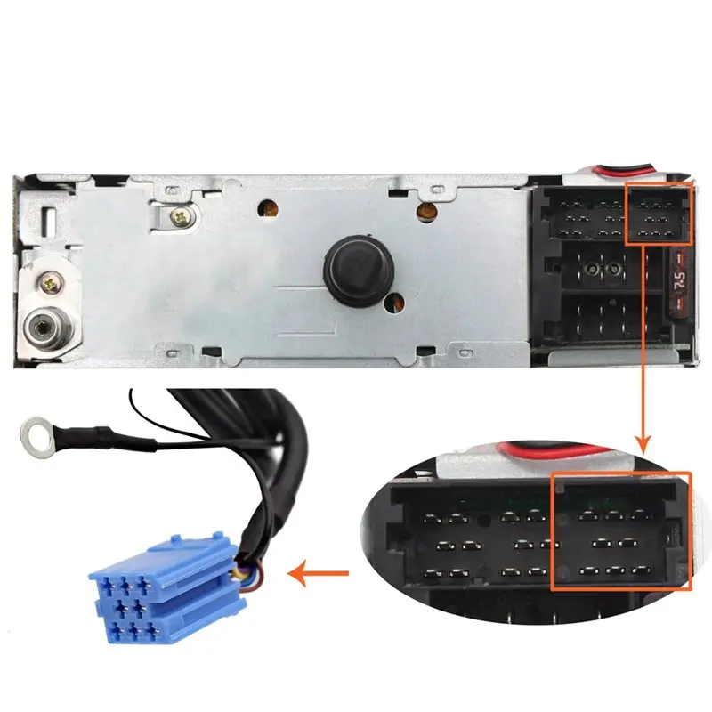 A60E-Car CD Change To MP3 AUX USB Input Adapter (8Pin) For Volkswagen For Golf For Passat For Skoda Spuerb Octavia Seat Leon