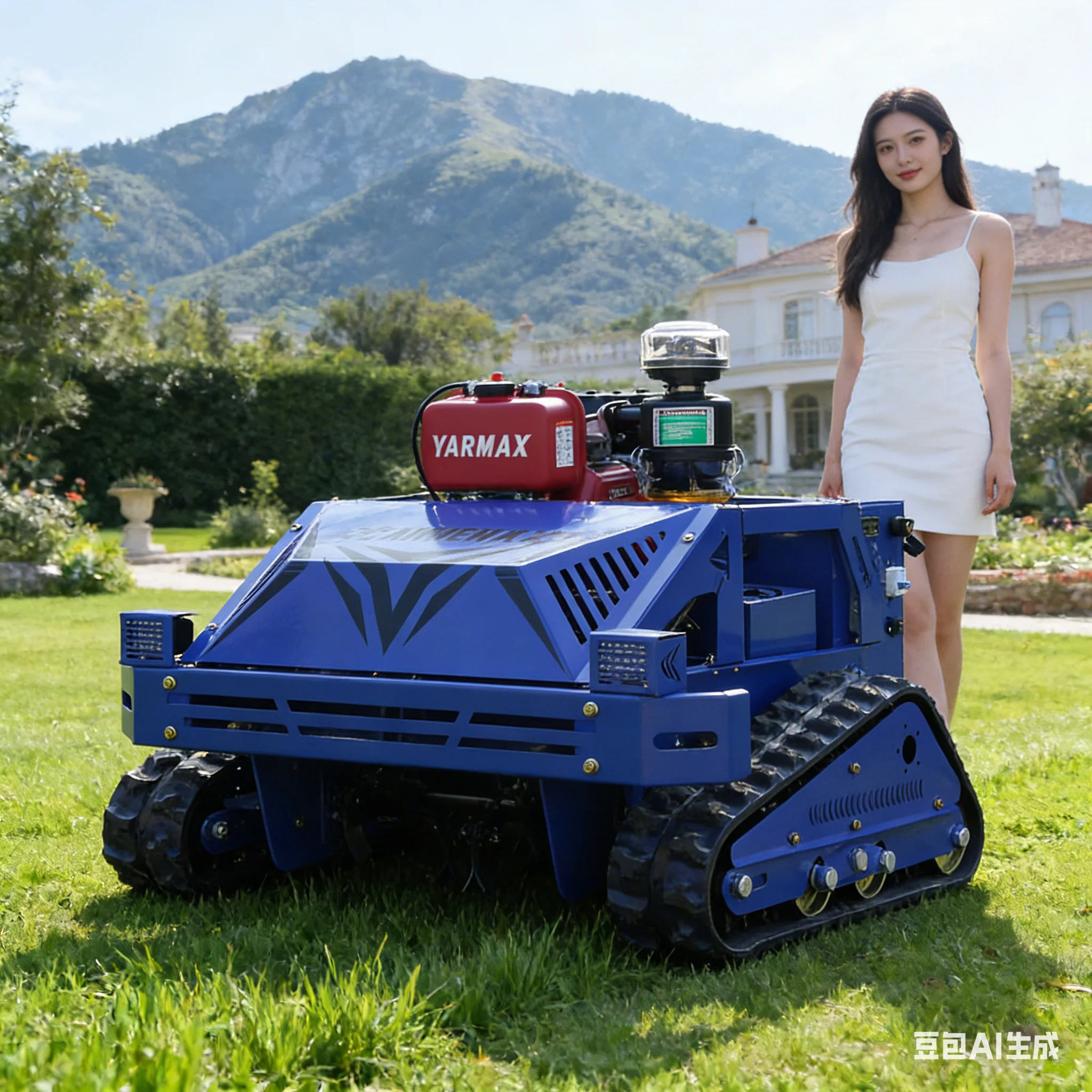 

Customized Durable Steel Frame Crawler Mower For Orchard High-horsepower remote-controlled lawn mower