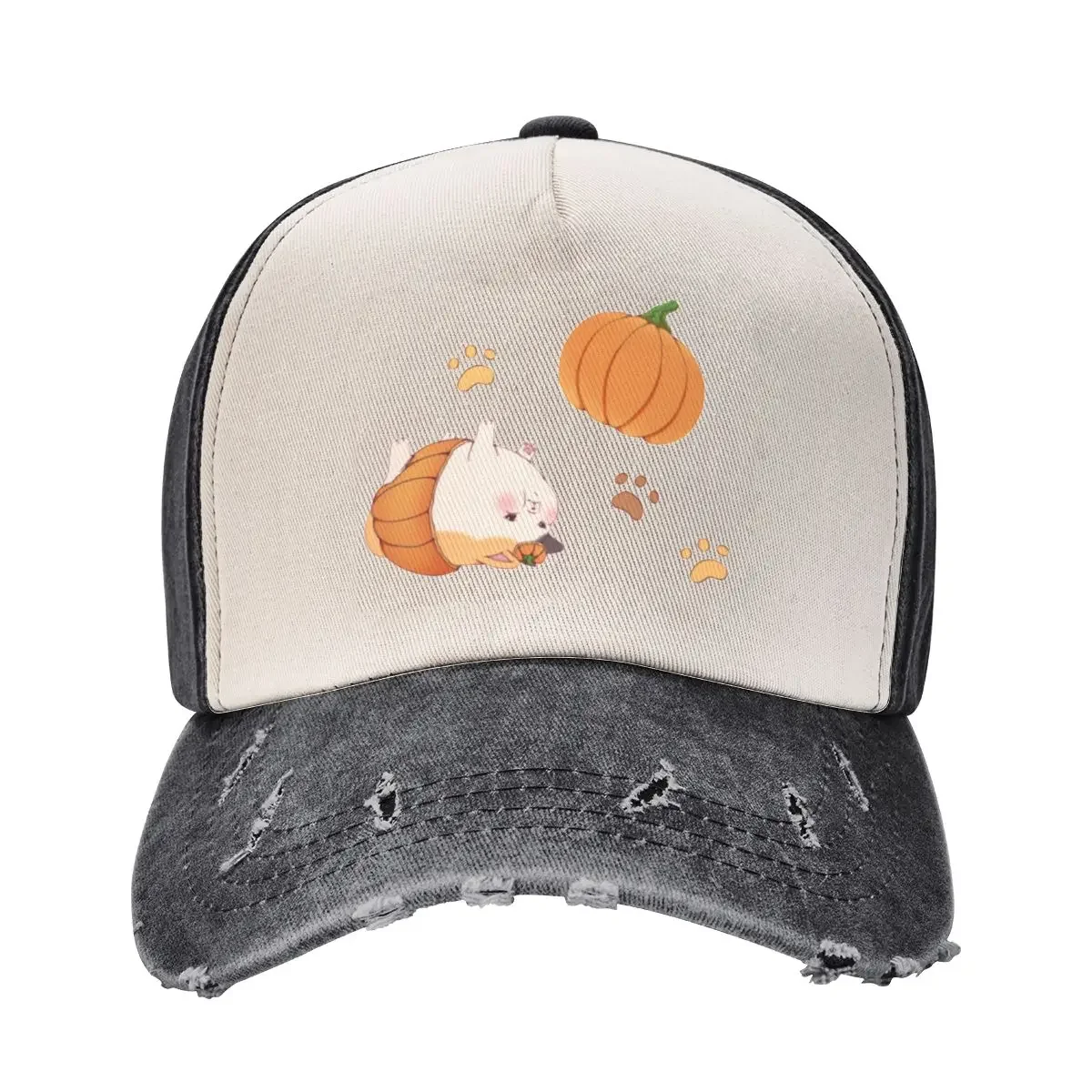 FFXIV - Halloween Pumpkins Fat Cat Baseball Cap Hood Snap Back Hat Mens Caps Women's