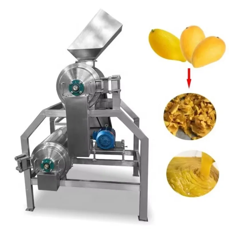2026 Double Channel mango Pulping Machine/mango Puree Extractor Machine/fruit Pulp Juice Making Machine