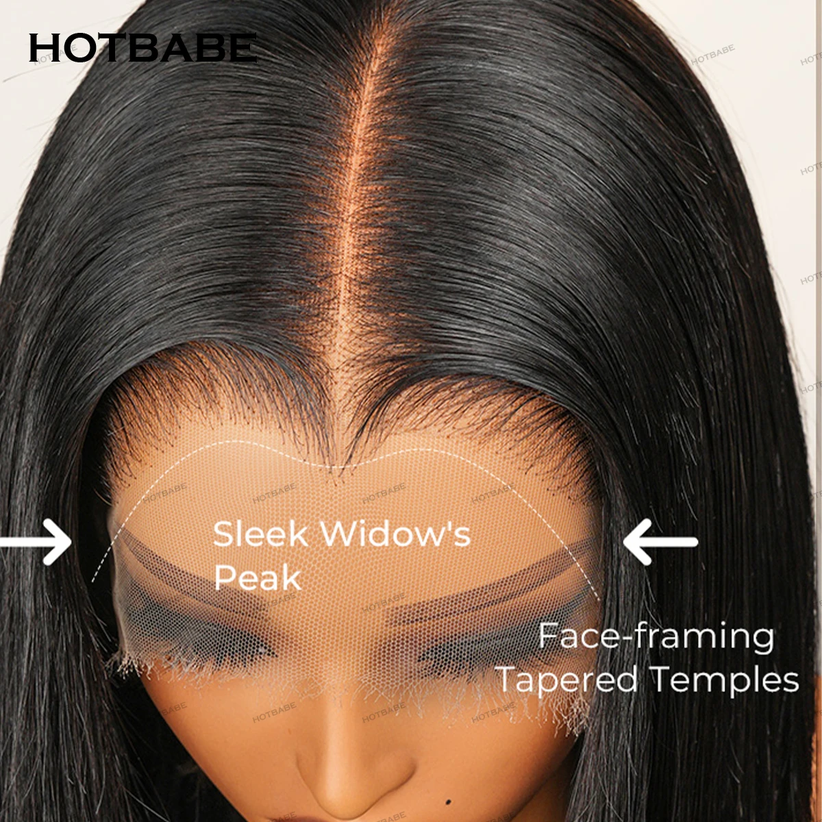 Lagos Hairline Glueless Perücken 450 Dichte 100% Echthaar Seidig Glatt 13x6/360 HD Lace Frontal Perücken Vorgezupft Sofort Tragbar – Detail 6