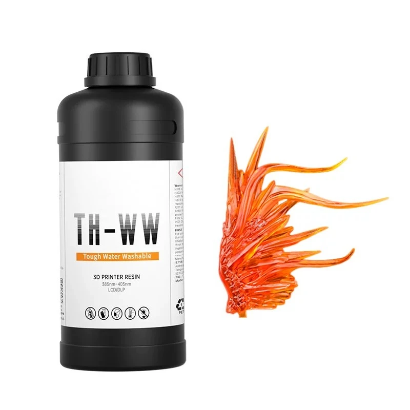 2026 Water Washable Photopolymer Resin Rigid High Transparency 3D Printing Consumable Moisture Resistant Anti-Cracking Material