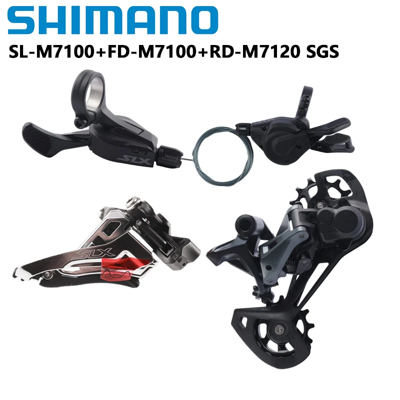 Shimano DEORE XT SLX M8120 M7120 Groupset Shifter Lever 2x12s Front Derailleur RD SGS M8100 M8120 M7100 For MTB Mountain Bike