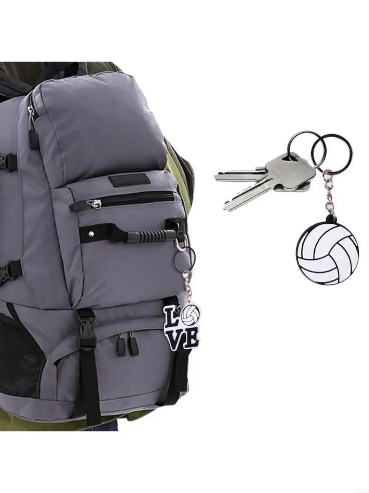

Sports Ball Keychain Decors Volleyball Birthday Party Volleyball Keychain Gifts