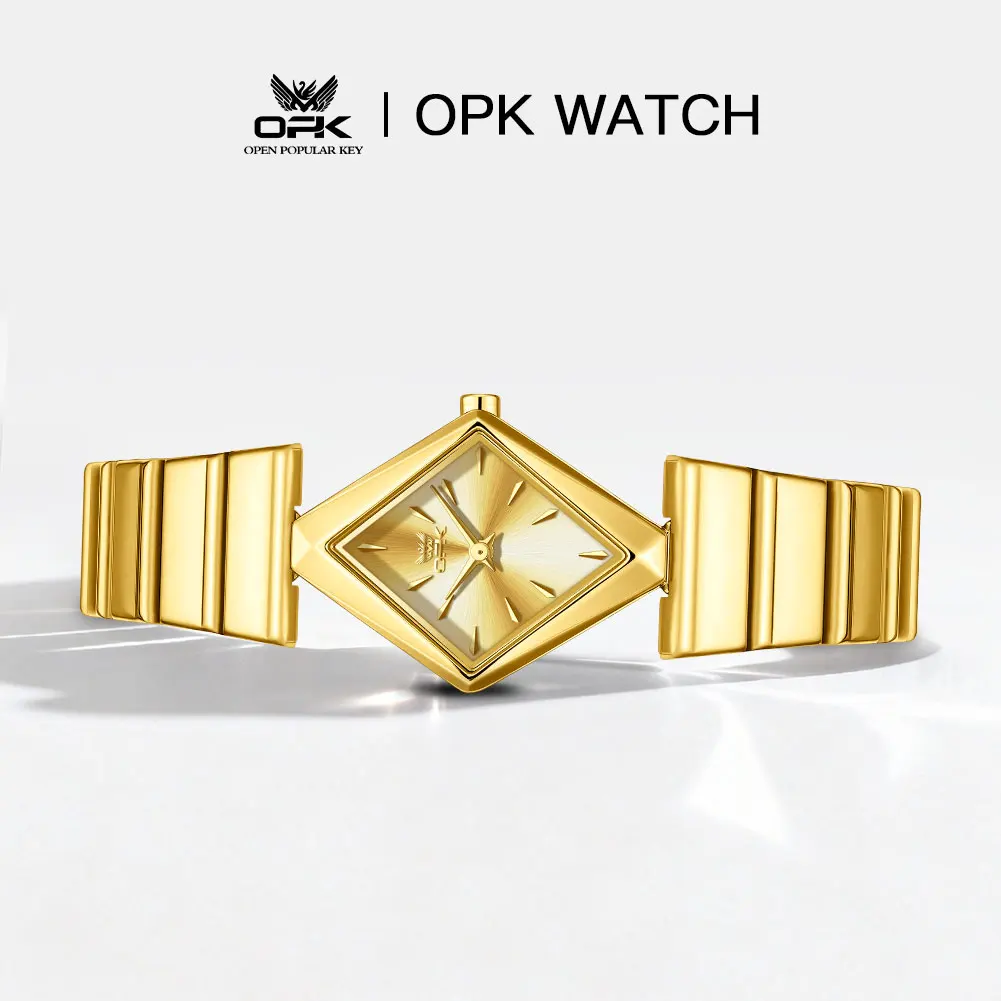 OPK Brand New Personalized and Fashionable Diamond Quartz Watch Waterproof Women's Watch Women 6082