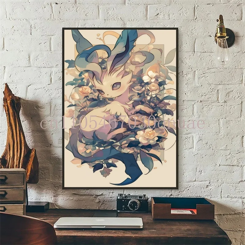 Figur Pokemon Anime Klasik Hd Charizard Bulbasaur Tupai Charmander Poster Karya Seni Lukisan Kanvas Seni Dinding Dekorasi Kamar Rumah
