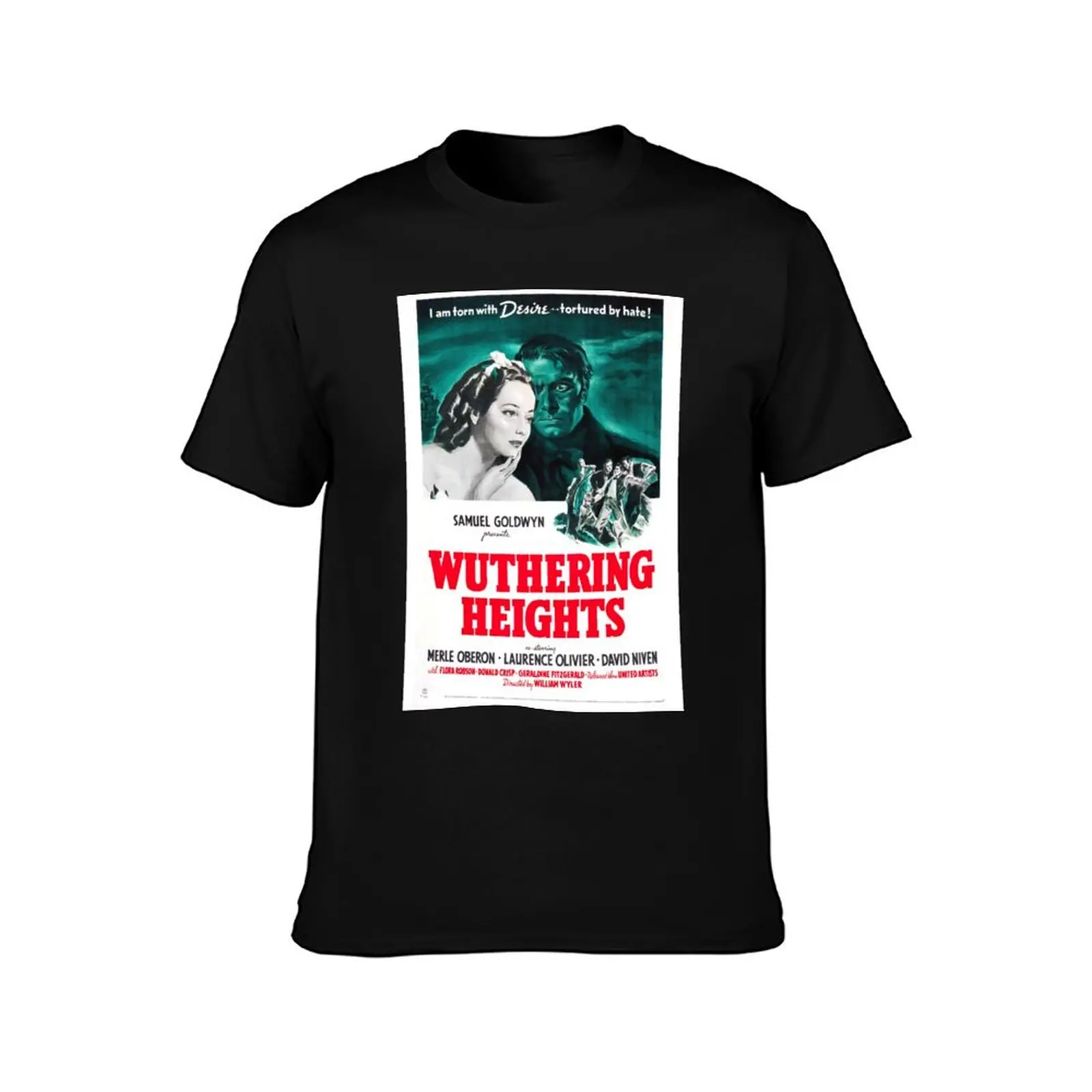 Wuthering Heights (1939) Movie Poster T-Shirt funny t shirts cotton T-Shirt