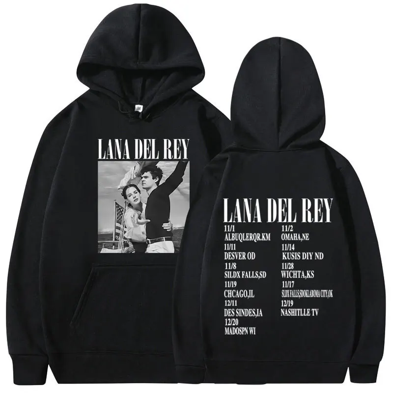 

Fashion Lana Del Rey Men's Hoodie Men's and Women's Fashion Simple Long sleeved Pullover Street Trend Harajuku Large Sweatshirt