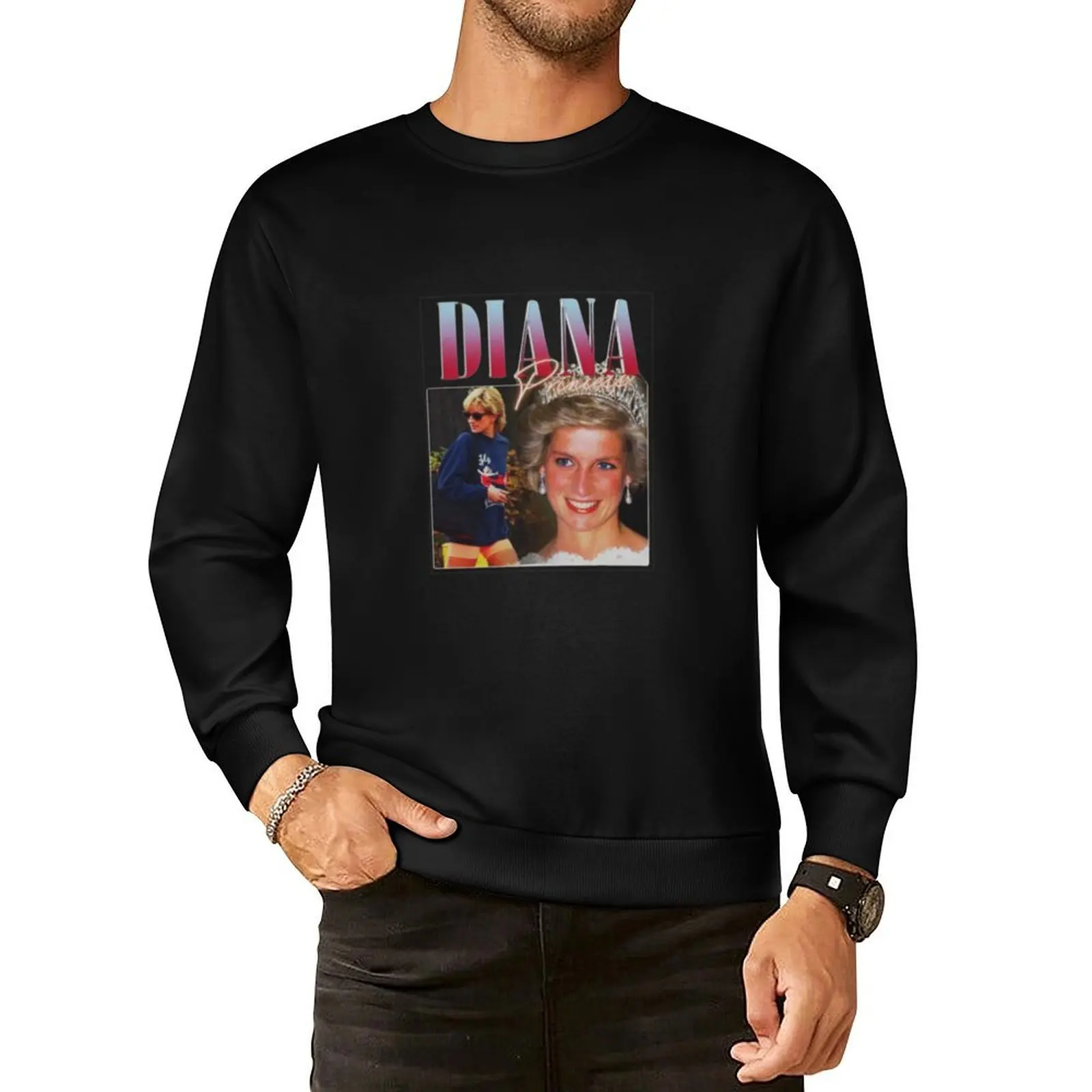 PRINCESS DIANA Rap Hip Hop Princess Diana 90s Retro Vintage Pullover Hoodie autumn jacket men men's sweat-shirt sweatshirt