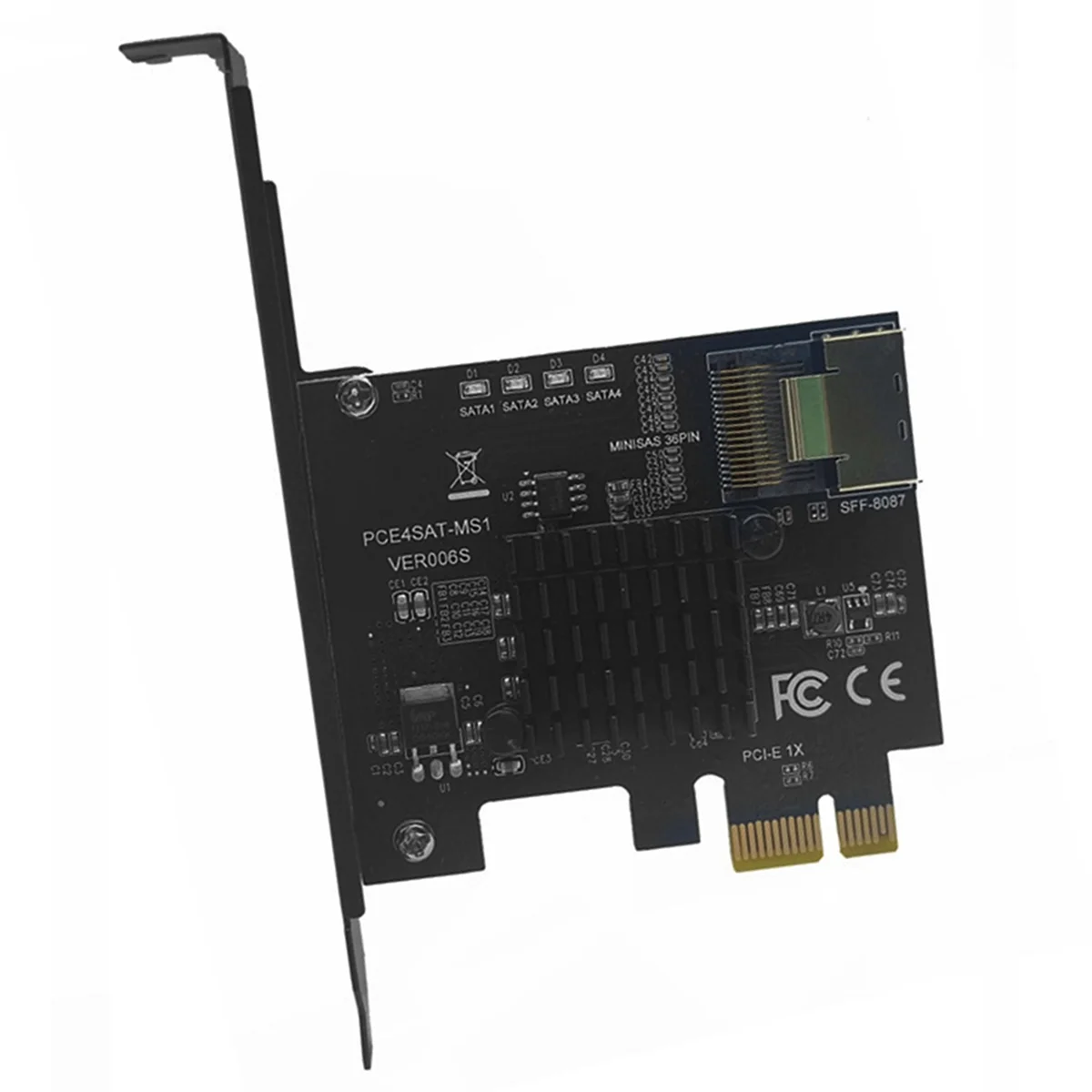 PCIe to SFF-8087 SATA3.0 Expansion Card Mini-SAS/SATA Hard Disk 9215 Adapter Card 36PIN