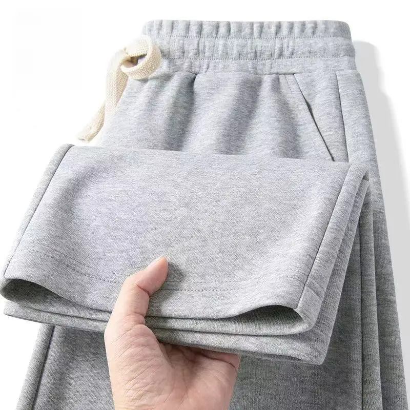 

ay Casual Men's Pants Spring Autumn Loose Straight Leg Sports Trousers Boys Fall Sweatpants Korean Sle Polyester Fiber