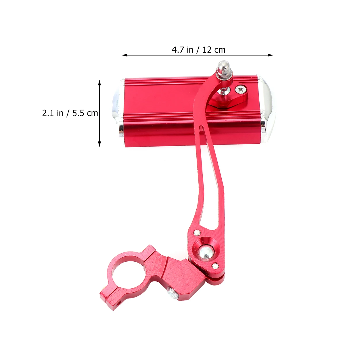 

1pc Alloy Bicycle Rearview Mirror 22.2Mm Handlebar Mount Hd Wide Rearview Mirror Angle For Mountain Road Bike Red